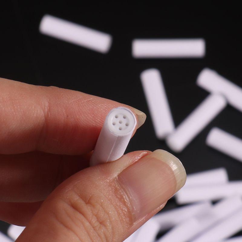 50Pcs/Bag 9mm Disposable Smoking Pipe Filters 6mm Ceramic Activated Carbon Filter Men Tabacco Pipes Accessories