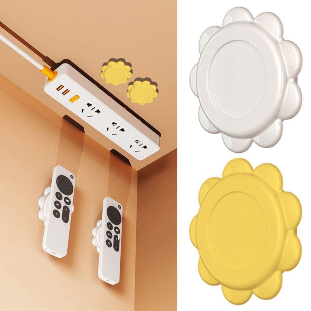 2Pcs Strong Magnet Remote Control Storage Holder Flower Shape Organizer Hook Magnetic Hooks  Home