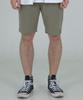 ODD DOT Label Cotton Elastic Waist Shorts_Khaki