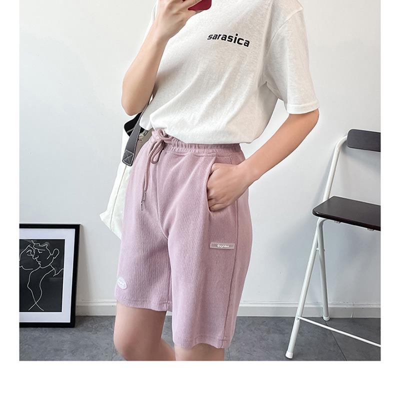 2025 Lato Damskie Szorty Casual o Średniej Długości z Wysokim Stanem i Szerokimi Nogawkami