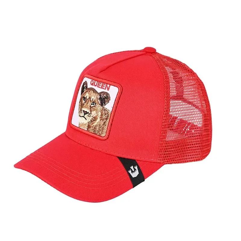Șepci de baseball Bărbați, femei, șapcă snapback hip hop, cu animale de modă, broderie de vară, șapci de camioner din plasă respirabilă, îmbrăcăminte de stradă, os