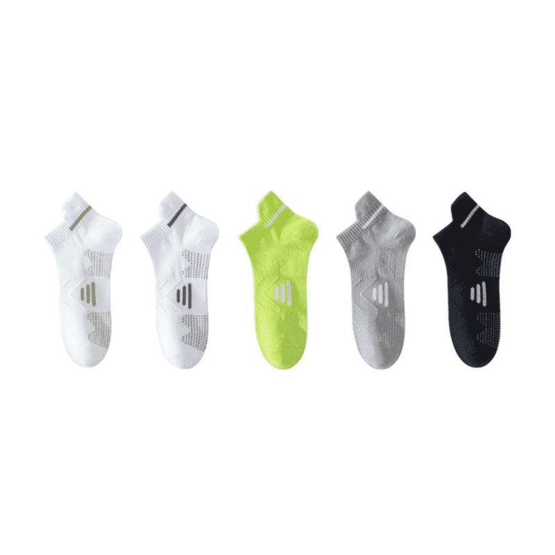 Men's and Women's Sports Anti-odor Socks, Sweat-absorbing and Moisture-absorbing Super Breathable Mesh Ear-lifting Short Socks, Summer Thin Style