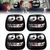 1 or 2 or 4PCS Funny Internet Celebrity Car Seat Headrest Cover Mask Universal Protection Headrest Covers Headrest Car Interior