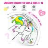 Unicorn Windproof Transparent Children's Rainbow Umbrella