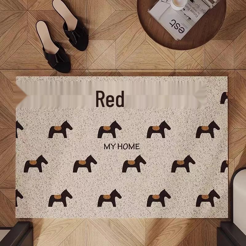Luxury Coir Horse Door Mat: Elegant Non-Slip Entryway Rug