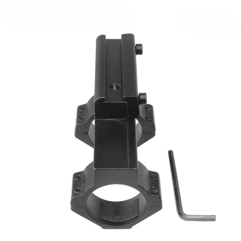 25.4mm/30mm Tube Ring Optics Scope Mount One-Piece Cantilever 11mm/20mm Rail Tactical Flat Top Laser Sight Mount Base