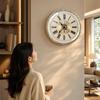 Decorative Wall Clock with Roman Numerals Large for Office, Entryway