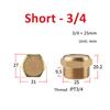 Pneumatic Exhaust Muffler Silencer M5 1/8 1/4 3/8 1/2 3/4 BSP Male Thread For Air Noise Brass Adjustable Long Short BSL SLM SLL