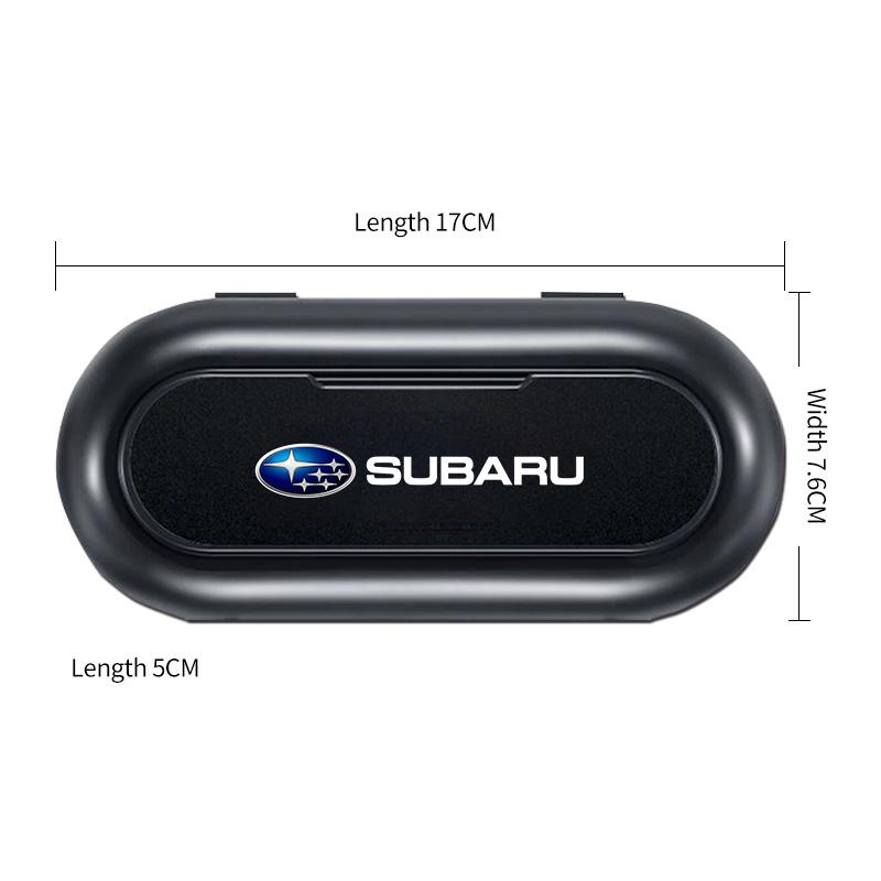 Car Sun Visor Glasses Storage Box Holder Organizer Car Styling For Subaru WRX Forester Outback Crosstrek Legacy Impreza Levorg