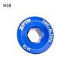 Bicycle Crank Arm Fixing Bolt Wear Resistant Aluminum Alloy Bike Crankset Nut Cover 1PC for Mountain Biking Replacement
