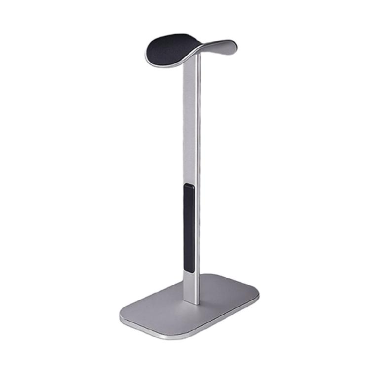Headset Stand Detachable Headphone Holder Gaming Headset Bracket Aluminum Earphone Display Rack Hanger Shelf серебряный