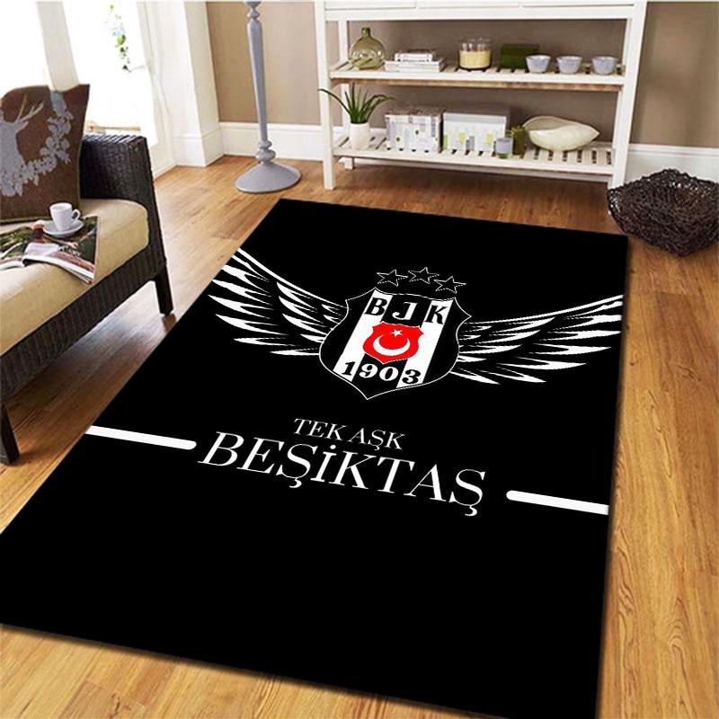 Besiktas Gymnastics Club Carpet Rug for Living Room Bedroom Home Sofa Decoration,Kids Play Non-slip Floor Mat