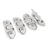 4PCS 4.7inch Boat Folding Cleat 316 Stainless Steel Flip Up Dock Mooring Cleat Marine Deck Rope Cleat Accessories