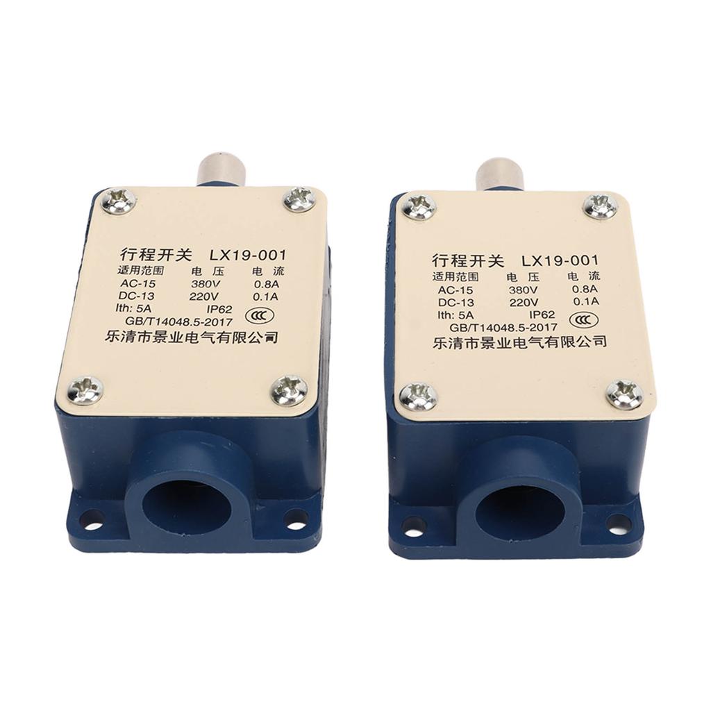2Pcs Travel Switch LX19 001 AC380V DC 220V 5A Limit Switch Automatic Reset Overtravel Limit Switch