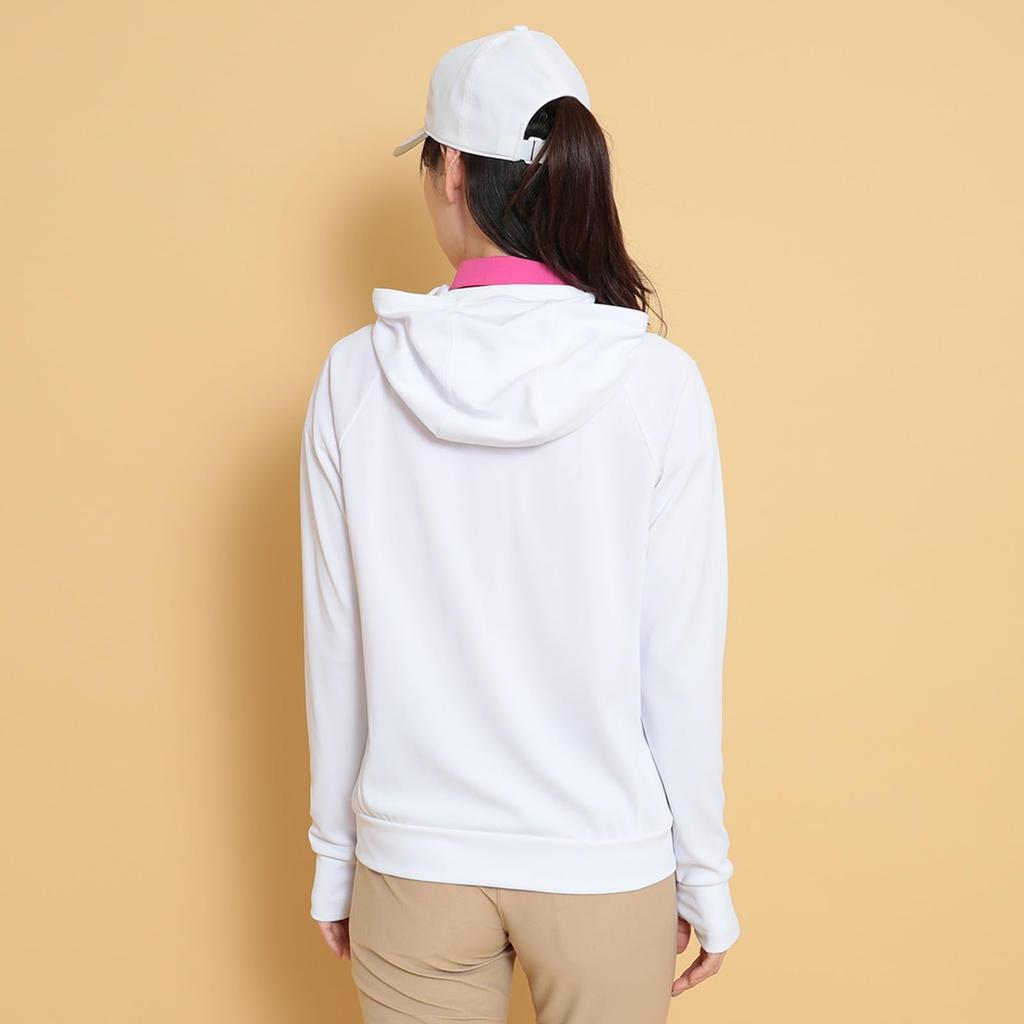 Callaway UV Hoodie Cool Golf C25117203 LL Women's Full-Zip (Moisture-Wicking, Quick-Drying, Lining) / / 1030_White