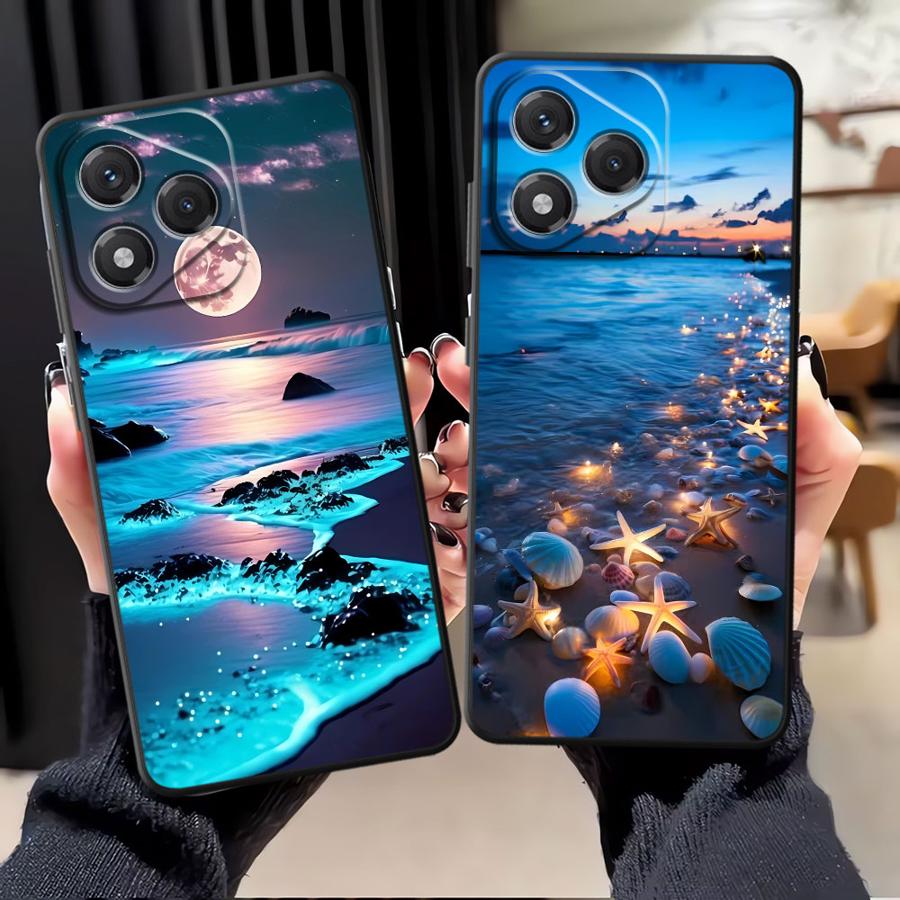Funda Phone Cover Case for Honor 200 400 Lite Magic5Lite X5b 8X X6 X9a 90 70 X7 X8 Ocean Scenery Pattern