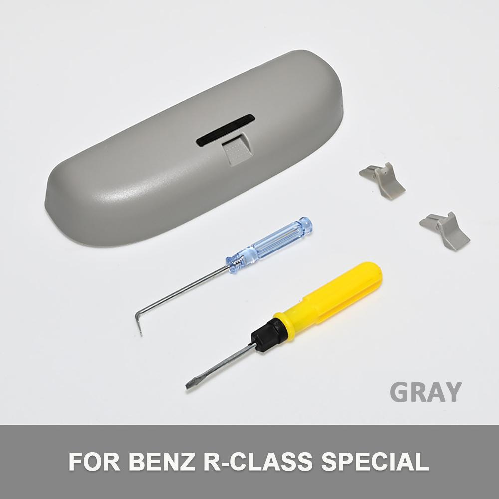 3 Couleurs Lunettes de Soleil de Voiture Support de Lunettes Étui à Lunettes pour Mercedes Benz Classe R Boîte de Rangement Organisateur