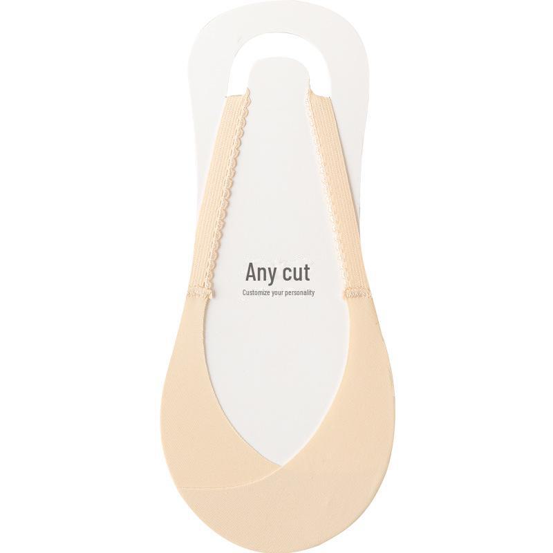 

Женские нескользящие носки до середины ладони из искусственного шелка One Size