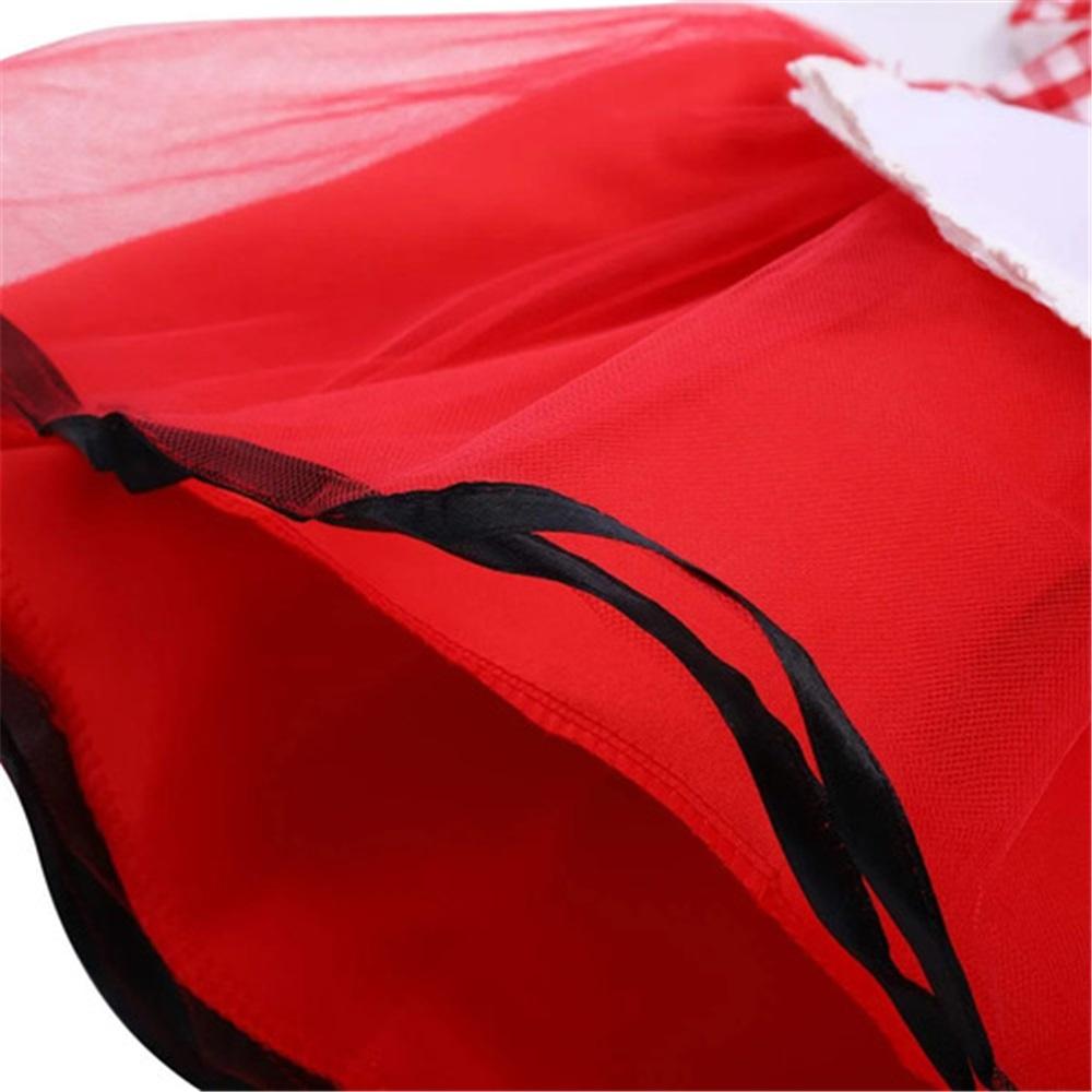 - Halloween Bonnet Costume For Girls, Red