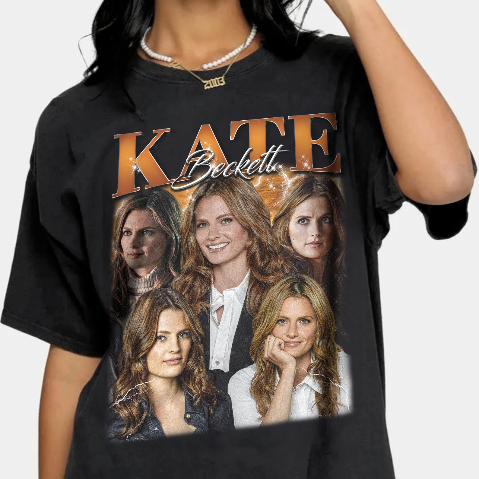 Limited Kate Beckett Vintage T shirt Gift Unisex Shirt, Kate Beckett Unisex Y2k Clothing, Kate Beckett Retro 90s Shirt, Kate Beckett Fan Tee 2XL