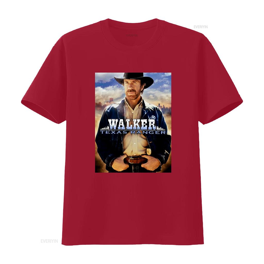 Walker Texas Ranger Chuck Norris T Shirt Classic Print For Unisex Vintage Washed Streetwear Fashion Unisex Designer Clothes