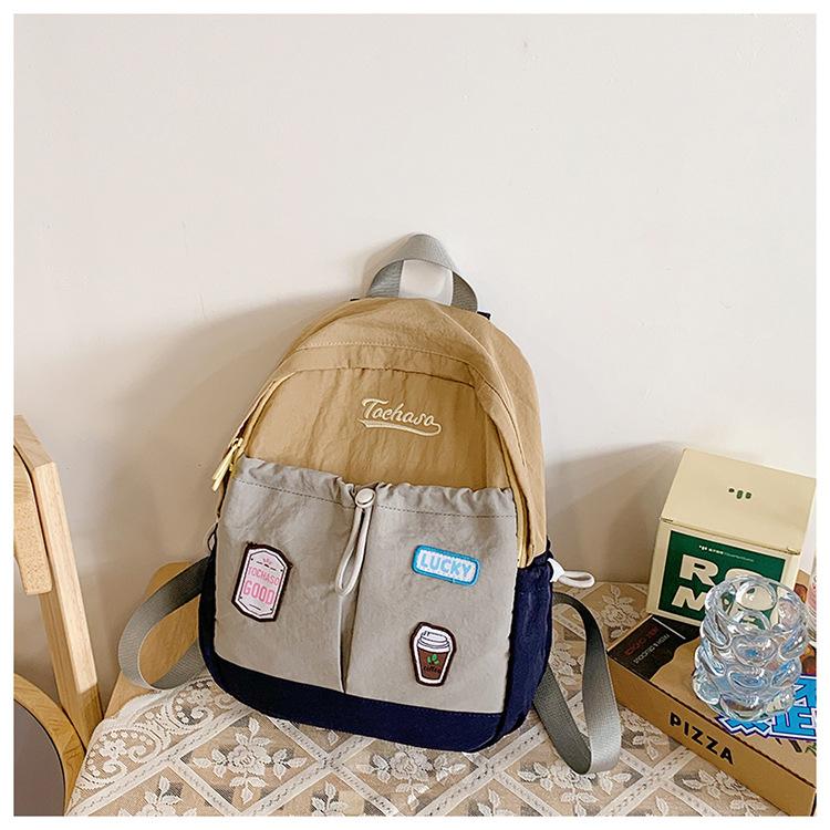 

School bag school bag trend school bag 2025 summer niche design leisure foreign personality women s backpack коричневий