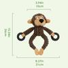 Squeaky Puppy Toys Plush Puppy Chew Toys for Teething Training Dog Toys for Small Dogs Toy for Cute Monkey Interactive Dog Toy