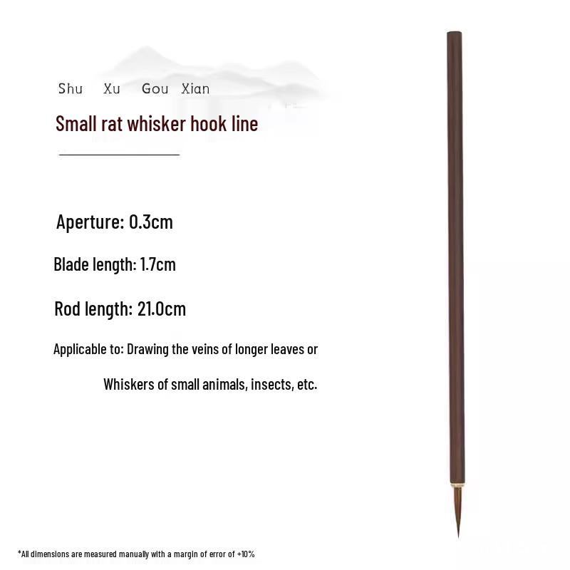 Chinese Painting Brush Set: Wolf Hair Line Drawing Brushes for Gongbi, Flower, and Bird Art