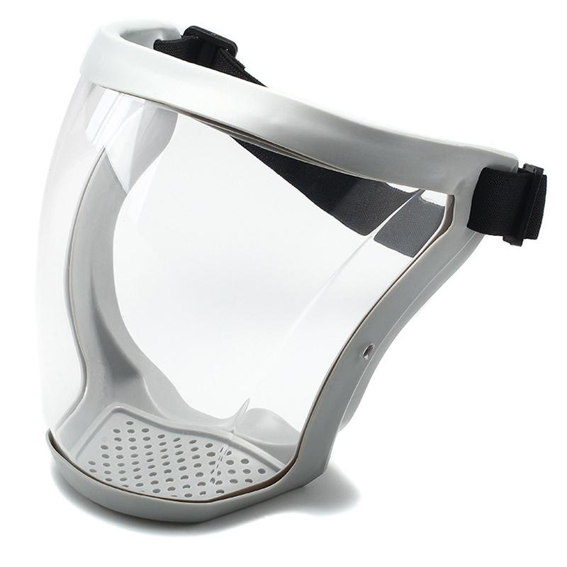 

Защитный экран для лица от брызг, прозрачная ветрозащитная маска против запотевания, защитные очки, защита глаз, маска для лица, мотоаксессуары серый