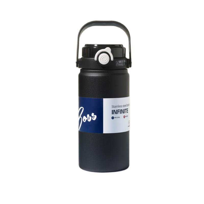 316 Stainless Steel Insulated Straw Cup - Large Capacity, Portable for Students