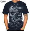 Maritimt anker 3D-trykk T-skjorte Oversize Menn Kvinner Vintage Kortermet Casual T-skjorter Sommer Allsidig O-hals Streetwear Unisex