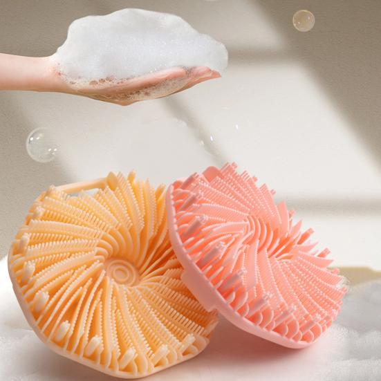 

Щетка для ванны Мягкая силиконовая щетина Эластичный ремешок на руку Многофункциональный мужской женский очиститель спины для тела Нежный отшелушивающий массажный скребок для душа