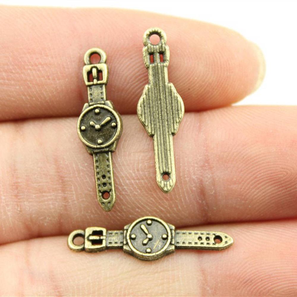 20pcs Watch Charms DIY Crafts Making Findings Handmade Tibetan Jewelry For Jewelry Making