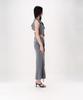 Nogtabeu Curve Strap Long Skirt Grey