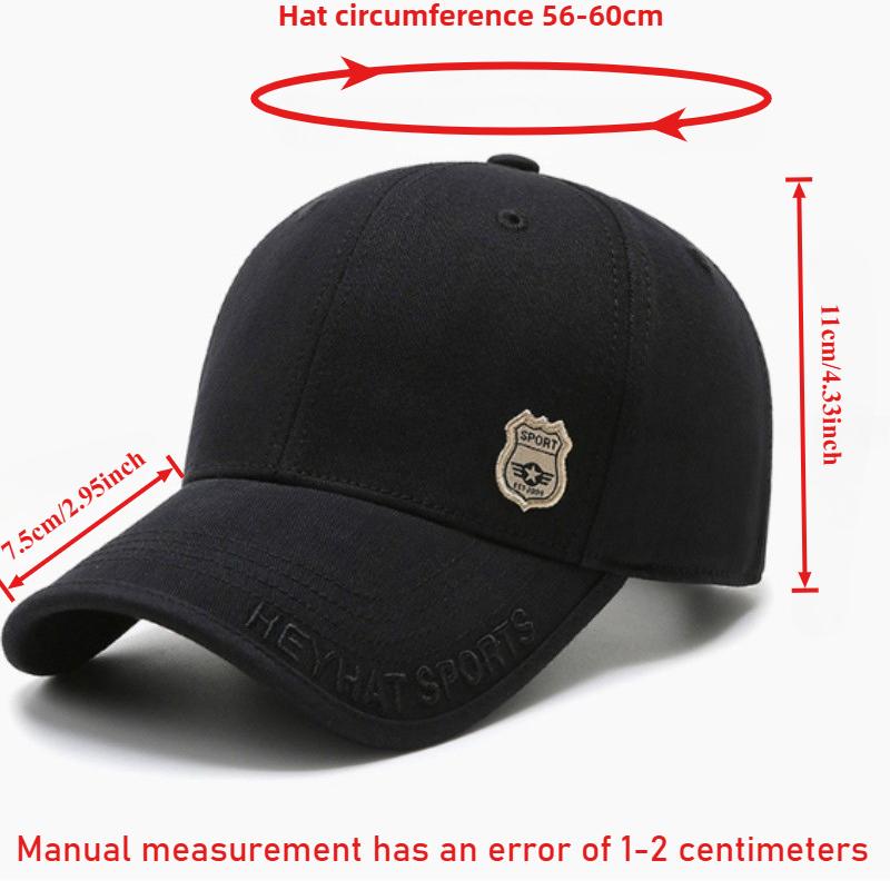 New Big Size Cotton Baseball Cap Unisex Adjustable Snapback Outdoors Sports Hat Curved Brim Sunscreen Shading Truck Driver Cap