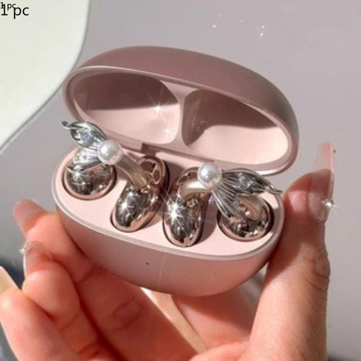 

FreeClip Earphone Diamond Buckle, Ear Clip Earphone Decoration, Snowflake Accessories, Earstuds Women s Light Luxury High End Ear Accessories