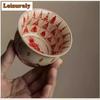 100ml Chinese Dunhuang Thousand Buddhas Master Cup Creative Lotus Flower Pattern Teacup Personal Tea Bowl Chazhan Teaset Gifts