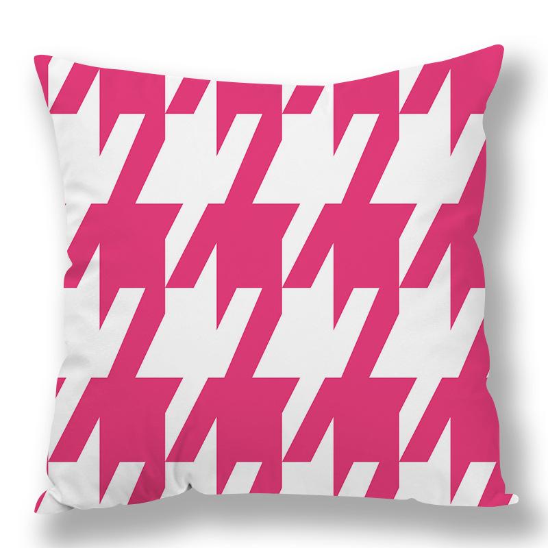 Abstract Houndstooth Geometric Pillow Cover Design Pillow Waist Premium Durable Quality Useful Practical Reliable