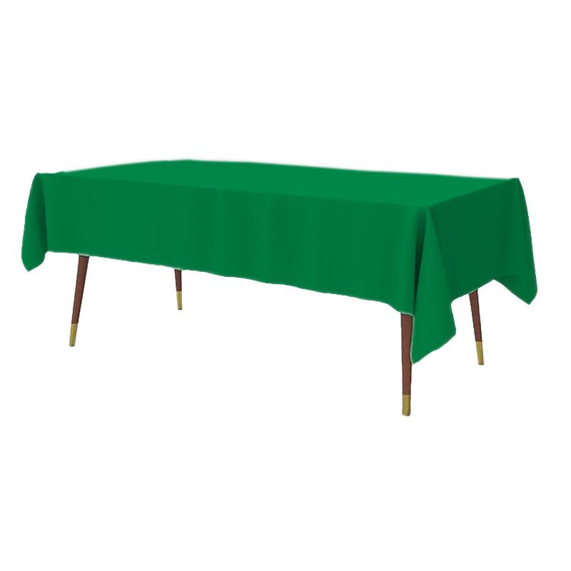 Disposable Waterproof Rectangular Solid Color Tablecloth for Parties