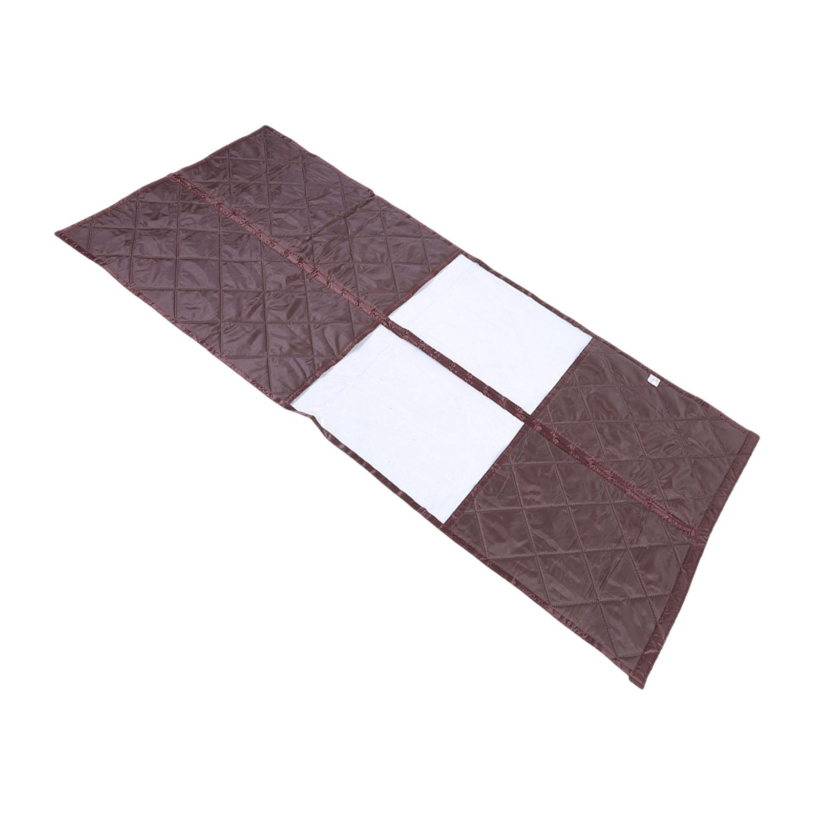 

Insulated Door Curtain with Transparent Window Magnet Closure Wind and Cold Proof Door Cover for Winter 34.65x85.04 Inch Brown