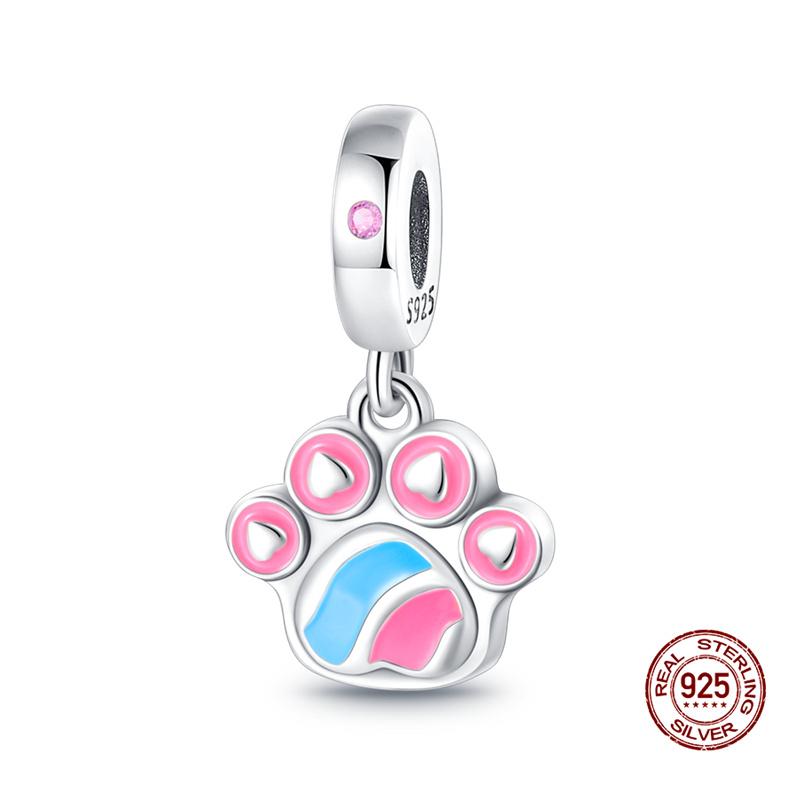 

Original Charms Copper Cute Dog Paw Print Bone Series Charms Fits 3Mm Original Bracelet For Women Diy Jewelry Gifts New In