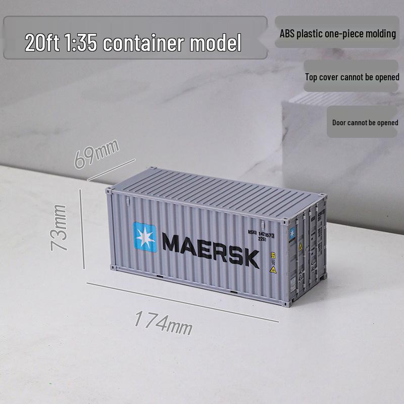 1:35 Scale 20ft Container Model Simulation, Customizable with Patterns and Text - Perfect Business Anniversary Gift