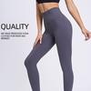 European and American Autumn and Winter No Embarrassing Lines Small Feet Sports Fitness Pants High Waist Peach Tie Hip Tight Pants