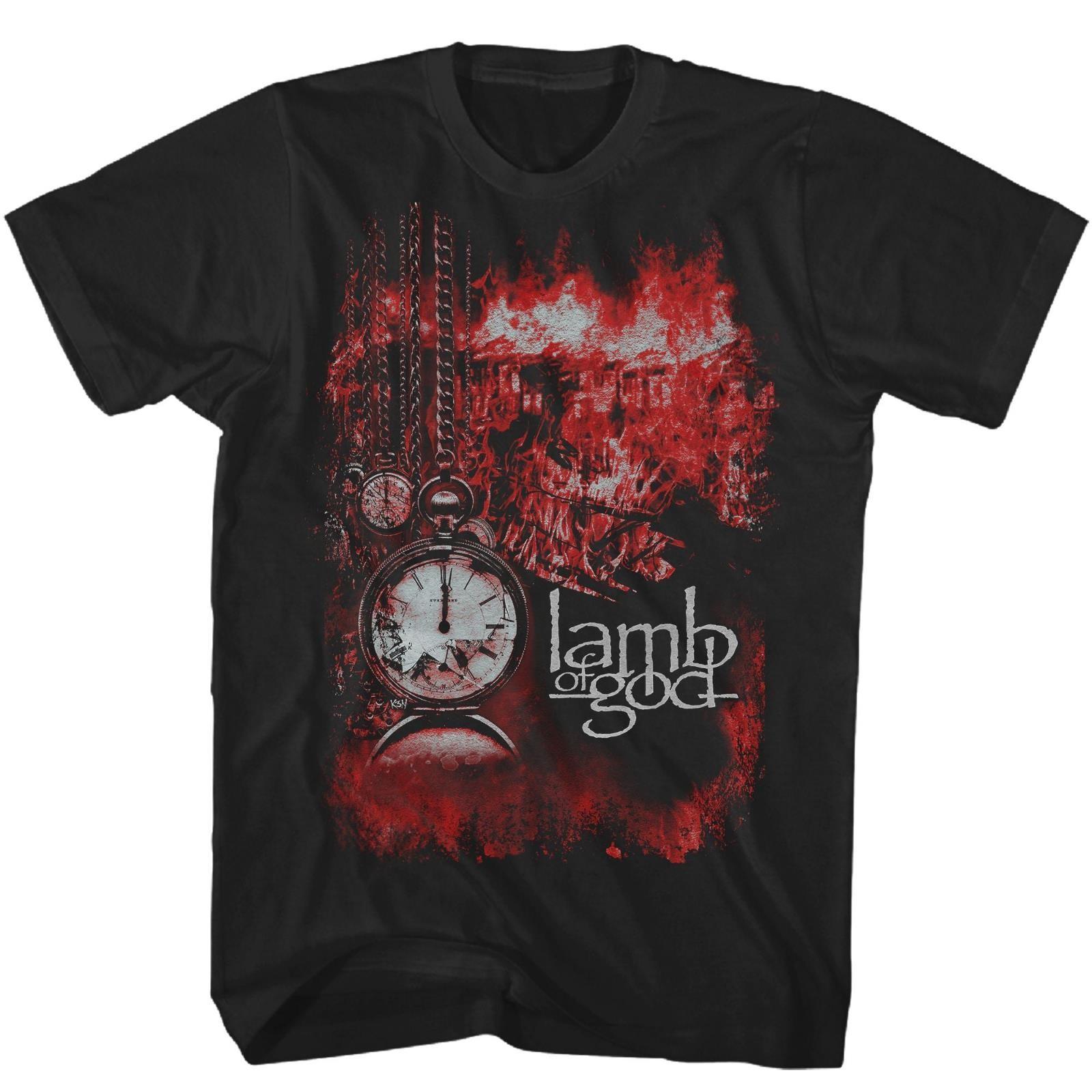 Lamb of God Album Cover Mens T Shirt Music Classic Concert Band Tee New Black L