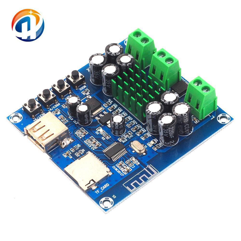 

XH-M422 Dual 50W Bluetooth Amplifier Board with USB, TF Card Playback, TPA3116D2