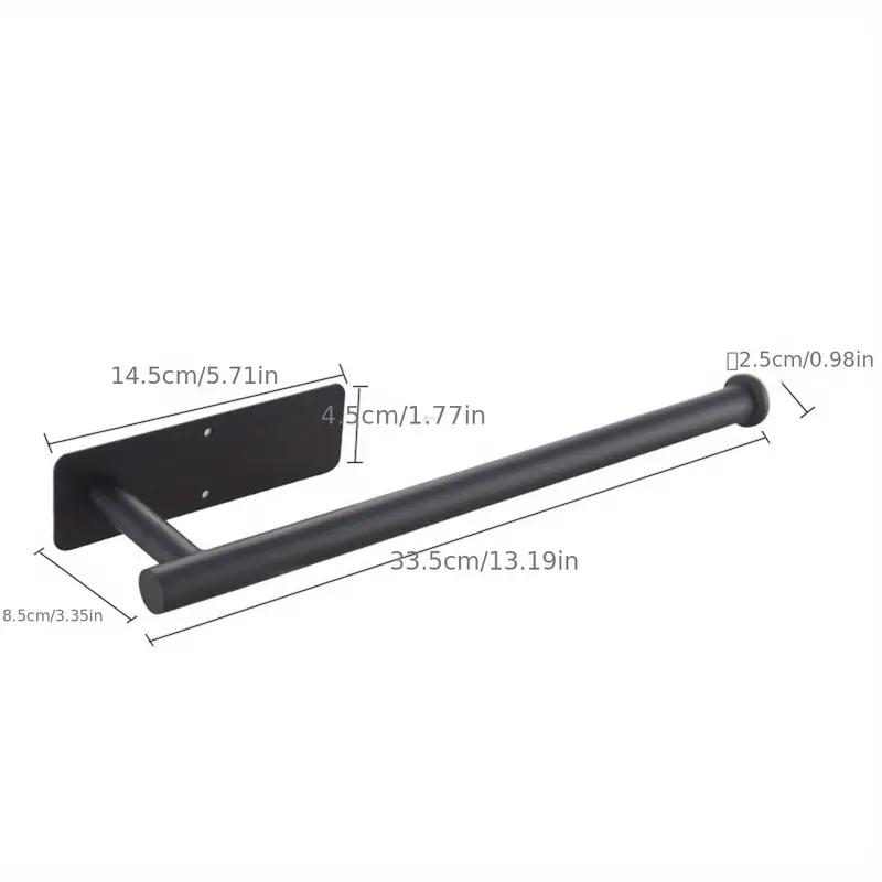 1Pcs Toilet Paper Holder, Stainless Steel Towel Rack, Self Adhesive Multi-Size Non Perforated Premium Thicken Rustproof Toilet