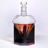850mL Diamond Wine Glass Bottle Wine Set Suit With Wooden Base Whisky Decanter Originalityfor Bar Home Ornament Gift