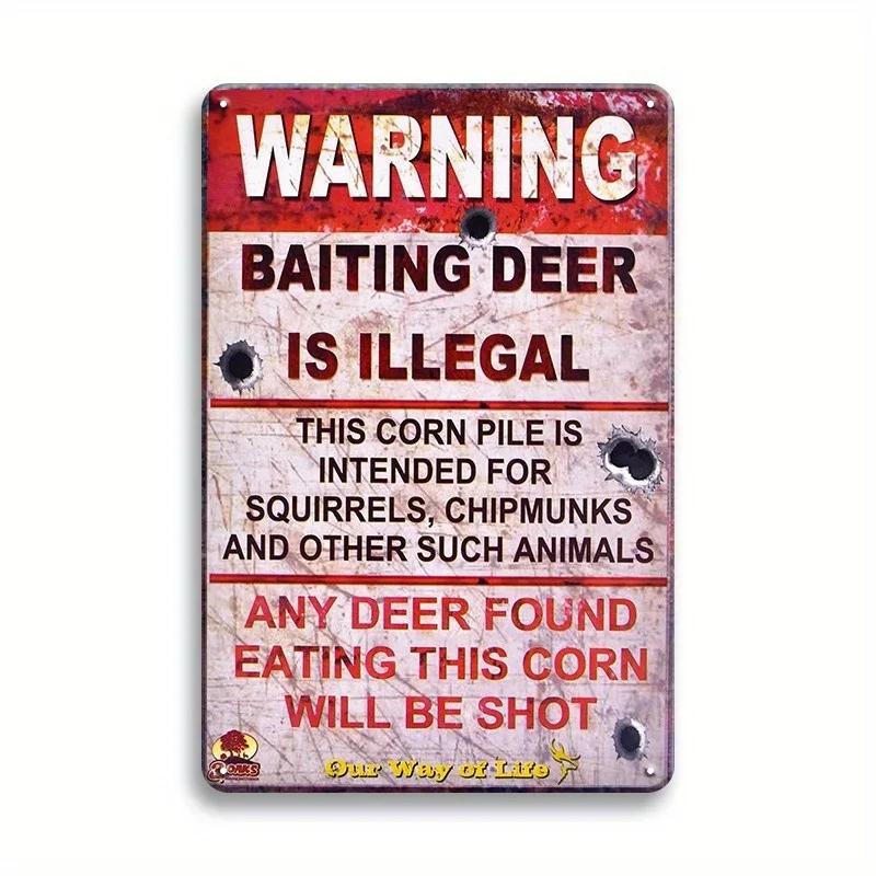 Exclusive Vintage 3D “Beware” Metal Sign - Premium Quality Metal with Eye - Catching 3D Design, Ideal Wall