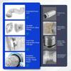 DVC-180 Magnetic Clamp Dryer Exhaust Hose Connection Kit Air-Tight Sealed Dryer Exhaust Hose Connection Kit Easy-Clean Quick-Release Coupling
