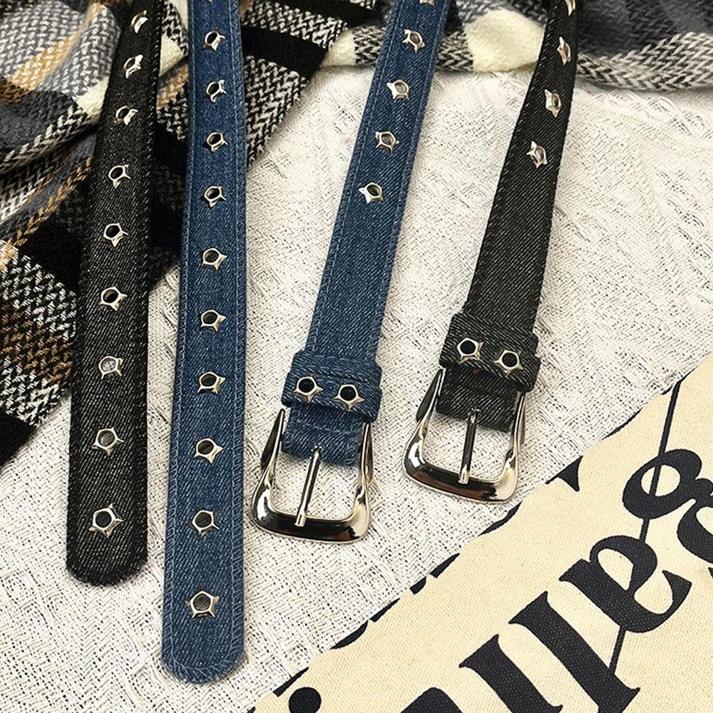Canvas Waist Strap Punk Denim Style Waist Belts Casual Waistband  Women
